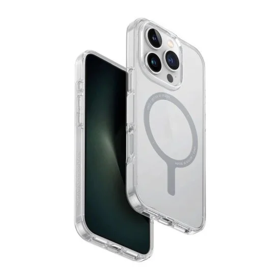 Cover Iphone 16 Pro Hybrid Magclick Charging Combat Uniq - Lucent (Clear)